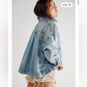 NWOT Free People Opal Swing Denim Jacket